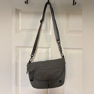 Lululemon Gray All Night Festival Bag (Crossbody Crescent)